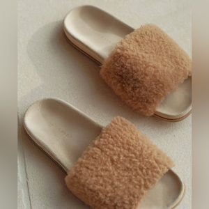 NEW Jenni Kayne Shearling Slide Sandal Size 40 US 10